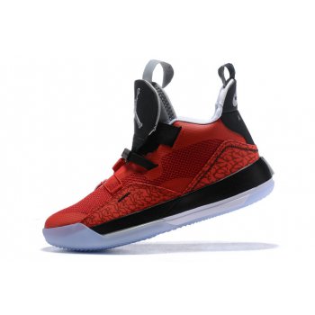Air Jordan 33 Fire Red Black-White Shoes